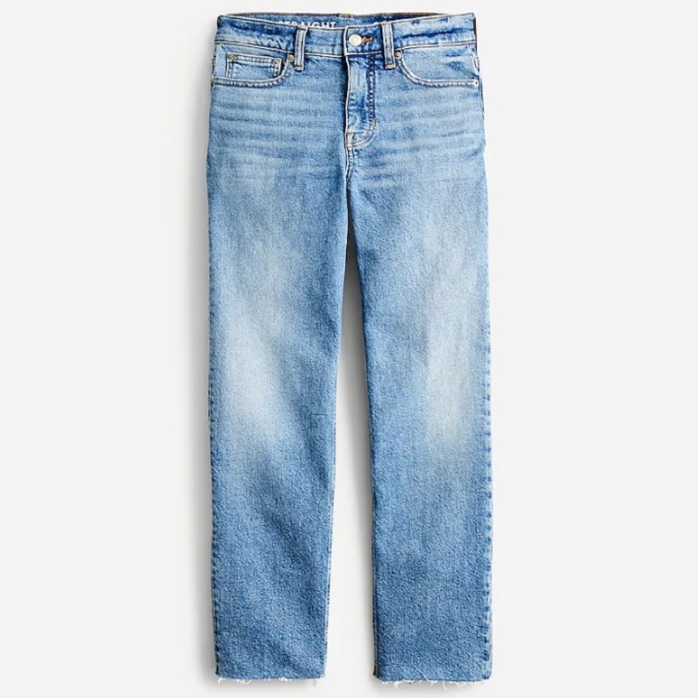 J. Crew NWT Mid-Rise '90s Classic Straight Jean in Downtown Wash